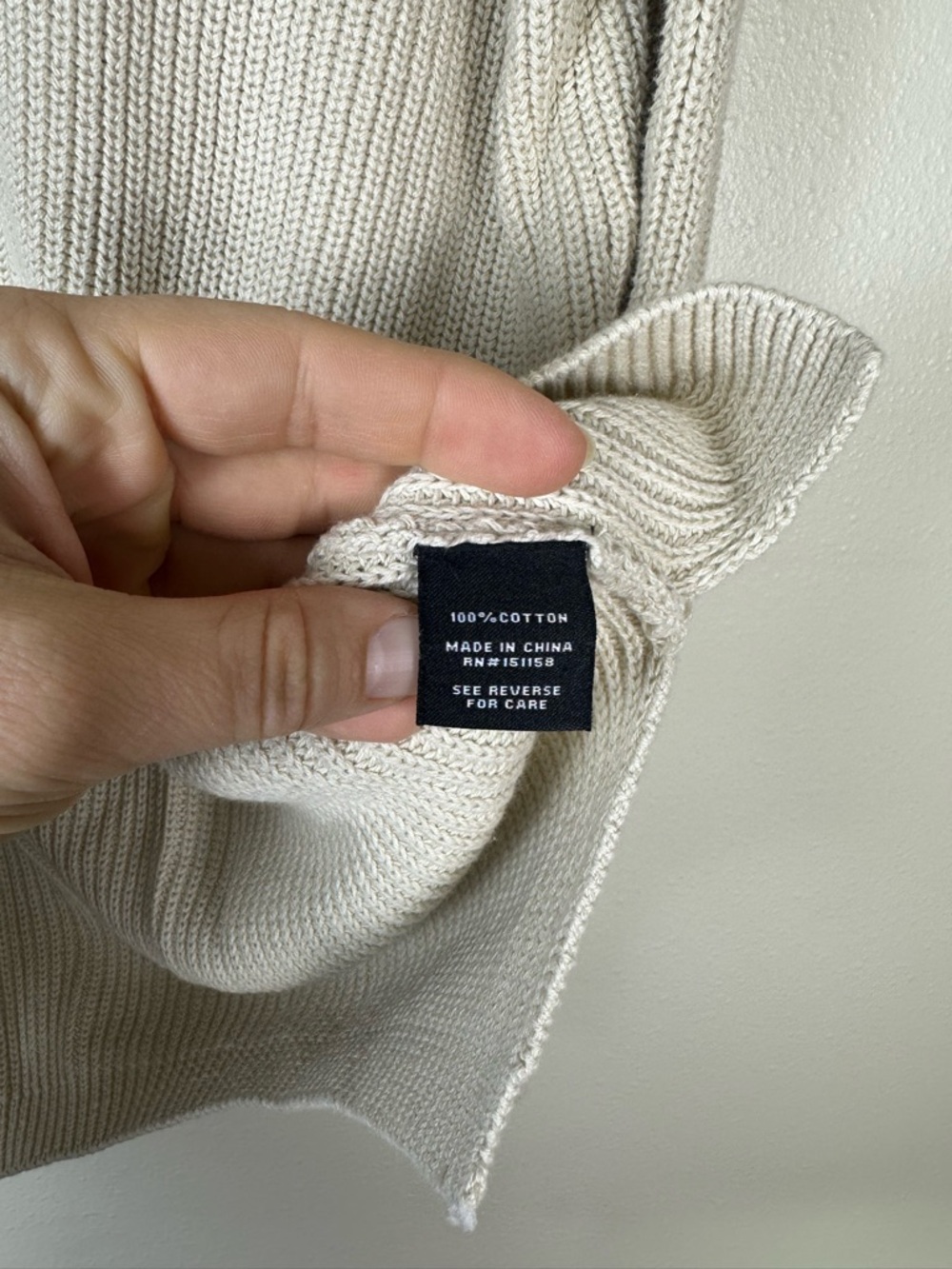 525 AMERICA Women XS Emma Minimalist Knit Crewneck Shaker Stitch Cotton Sweater - Picture 7 of 7